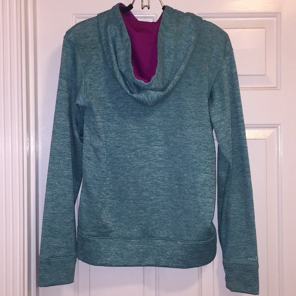 Turquoise and purple under armour hoodie - Picture 3 of 3